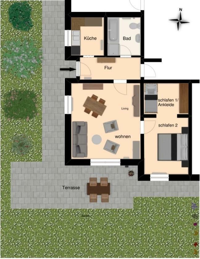Nette Ferienwohnung Mit Eigenem Eingang Und Sonnenterrasse Идштайн Экстерьер фото